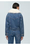 Casey Iconic Indigo Blue Faux Shearling Jean Jacket 1110196 -88592 - 5