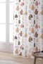White Multi-Colored Decorative Vase Patterned Digital Printed Curtain Cgh619-pr - 2