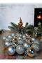 Christmas Pine Tree Ornament 24Pcs 3cm Silver Color Christmas Ball Set Christmas Balls - 4