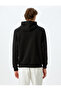 Hooded Kangaroo Pocket Cotton Blended Ataturk Sweatshirt - 4