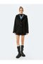 Suede Look Plush Lined Wide Collar Jacket with Buttoned Pockets - 3