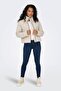 ONLNEWDOLLY CORDUROY PUFFER CC OTW STONE