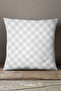 Velvet Babyface Gray White Checkered Throw Pillow Pillow Case - Kd-cgh1043