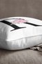 Velvet Babyface Double Sided Pink Floral Letter Throw Pillow Cover - Letter R - 2
