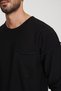 Men's Black Hero Bike Collar Filthy Stitching Pocket Long Sleeve Thin Knitwear Sweater 22w202 - 4