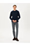 Navy Blue Regular Fit Sweatshirt 50296485 -Vr033 - 4