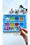 Magnetic Steam Colors and Numbers Educational Board with Pen - 5