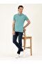 Mint Melange Slim Fit Polo Neck Mercerized T-Shirt 50284769-Vr176 - 4