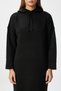 Women's Fusion Hooded Black Long Knitwear Dress - 2