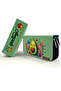 Pencil Case Avakado Love Kawai Organizer Pencil Case Vegan Leather Three Compartment Pen Holder -Black - 2