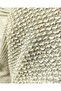 Embossed Knitted Fabric in Gray Ecru Colors (Width 140 cm X Length 195 cm)