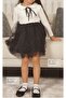 Cotton Lined Tutu Skirt Baby Collar Long Sleeve Dress