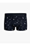 New Year's Themed Cotton Flexible Men's Boxer 3-Pack - 2