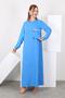 Women's Pocket Detail Aerobin Dress Puane 12516 Blue - 6