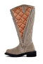 Beige Laconia Hi Zippered Women's Leather Boots - 025g100074 - 7