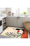 Asena Collection Artistic Design Abstract Wine and Glass Patterned Modern Decorative Carpet 44 - 3