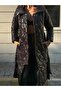 New Season Belt Detail Patent Leather Puffer Maxi Women's Coat 24w11006 - 6