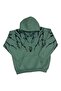 Unisex Regular Fit Cotton Soft Textured Fleece Patterned Hooded Sweatshirt