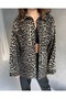 Women's Leopard Chest Pocket Button Closure Loose Cut Shirt Jacket