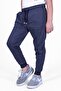 3-Piece Black-Smoked-Navy Blue Straight Jogger Model Boy's Sweatpants with Double Pocket Detail - 3