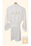 Bride Dressing Gown Heart Embroidered Bridal Dressing Gown - 4
