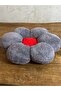 Gray Daisy Pillow