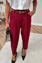 Premium Quality Tok Fabric Belted Carrot Trousers - 3