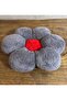Gray Daisy Pillow - 2