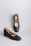 Select 25143222 genuine leather high heel women's shoe (heel height: 4 cm) black