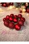 Christmas Pine Tree Ornament 3 cm 12 Pieces Mini Red Christmas Ball Red Christmas Balls - 3