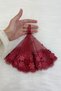 Burgundy Bride Groom Handkerchief, Pearl Detailed Wedding Halay Bridesmaid Promise Engagement Henna Circumcision Bride Handkerchief - 7