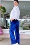 Elastic Waist Velvet Trousers 5K167 - 3