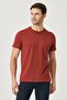 Men's Burgundy-navy blue Slim Fit Narrow Cut Crew Neck 100% Cotton Pack of 2 Plain T-Shirts - 5