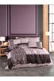 Left Patterned Digital Double Duvet Cover Pillow Set