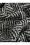 Scarf with Fish Scale Pattern and Tassels - 3