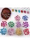 10Pcs Mini Crystal Stone Flower Design Hairpin Hair Clip Green - Birthday Party Prom Hair Ornament Decoration - 3