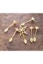 Gold Teapot Figured Teaspoon Set of 6 - 2