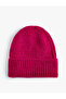 Layered Beanie Bordered Elastic Knit