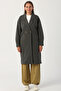 Anthracite Buttoned Comfortable Knitted Jacket - 2
