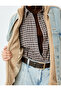 Stand Collar Buttoned Pocket Denim Fabric Detailed Comfortable Fit Plush Jacket - 6