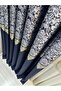 Nivemeshome Fj631749 V-517 Arora Dark Blue 1/3 Close Pleated Background Curtain Apm - 7
