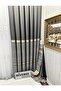 Nivemeshome Sea ft 614177   V-2503 - Stone 1/3 Close Pleated Background Curtain
