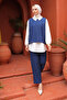 Navy Blue Striped Triple Set - 2