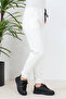 Cream Three Thread Raised Jogger Sweatpants - 4