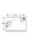 Channelized Glass Cutting Board - Glass Cutting Table |   Dark Floral |   25cm X 35cm |   Patented Product - 2