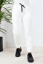 Cream Three Thread Raised Jogger Sweatpants - 2