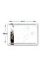 Channelized Glass Cutting Board - Glass Cutting Table |   Mix White Striped |   25cm X 35cm |   Patented Product - 2