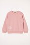 Text Printed Powder Pink Color Girl's Sweat