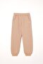 Hooded Long Sleeve Letter Printed Mink Color Boy's Tracksuit Set - 4