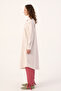 Light Pink Basic Hidden Placket Long Shirt - 3